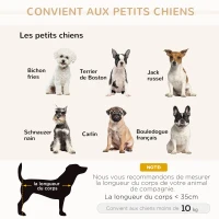 PawHut Canapé chien lit pour chien design scandinave coussin moelleux pieds bois massif dim. 87 x 61 x 36 cm polyester gris(m-7)
