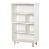 HOMCOM 103cm Bookcase Sideboard 6 Cubes Free Standing Bookshelf Shelves Unit Display Storage Cabinet for Living Room White(m-11)