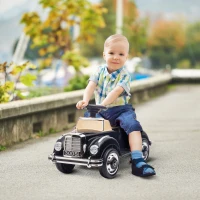 AIYAPLAY Rutscher Kinderauto Mercedes Benz Design 300 S Design, Schwarz(m-2)