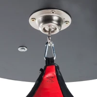 HOMCOM Speedball Platform Punch Bag Frame, Wall Mounted Swivel Bracket MMA Exercise Training Workout w/Ball(m-7)