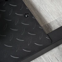 HOMCOM Sissy Squat Kniebeugentrainer Beintrainer Bauch-Gesäß-Trainer 3 in 1 Trainer verstellbar bis 120 kg Stahl Schwarz 50 x 97 x (44,5–56,5) cm(m-8)