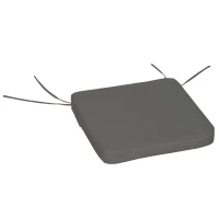 Outsunny Set of 6 Pcs Chair Cushion, 42Lx42Wx5T cm-Grey(m-9)