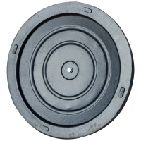 Outsunny Base de Sombrilla de Jardín Peso Neto 14,28 kg Soporte de Parasol Redondo Apto para Postes de 38mm/48mm Resina y Acero para Terraza Patio Exterior Ø48,5x33 cm Bronce(m-9)