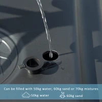 SPORTNOW 2.6-3.1m Adjustable Basketball Hoop and Basketball Stand w/ Backboard and Weighted Base, Portable on Wheels, Black(m-5)