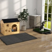 PawHut Inodoro para Perros con Césped Artificial y Bandeja Extraíble Orinal para Entrenamiento de Cachorros 51x63x6 cm Verde(m-9)