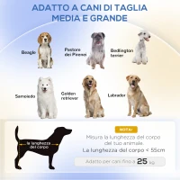 PawHut Divano per Cani Taglia Media e Grande con Cuscino Rimovibile e Sfoderabile Vellutato, Crema(m-4)