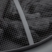 Outsunny Brasero cheminée Foyer extérieur Rond avec Grille, Couvercle Pare-étincelles, tisonnier et Housse Protection métal dim. Ø 76 x 50H cm Noir(m-9)