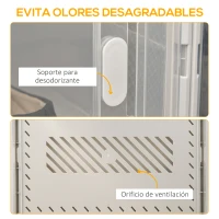 HOMCOM Organizador de Zapatos Modular Estantería Modulable con 8 Cubos Puertas Magnéticas 28x36x21 cm Transparente(m-5)