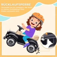 AIYAPLAY Rutscher Kinderauto Mercedes Benz Design 300 S Design, Schwarz(m-4)