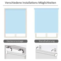 Outsunny Senkrechtmarkise Balkonmarkise Vertikalmarkise Windschutz Seitenrollo Sichtschutz mit Handkurbel Polyesterstoff+Aluminium Dunkelgrau 250 x 160 cm(m-4)