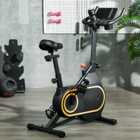 SPORTNOW Magnetic Indoor Cycling Bike, Exercise Bike with Silent Flywheel, LCD Display, Tablet Holder, Comfortable Seat(m-10)