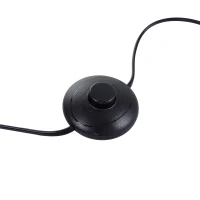 HOMCOM Lampada da Terra a Stelo Minimo Ingombro Interruttore a Pedale e Tappetino antiscivolo Certificati CE, ROHS Legno di Pino Tessuto di Lino 15×15×120cm(m-8)