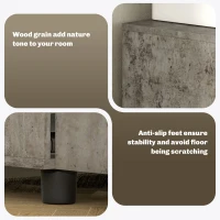 Vinsetto Two-Tier Locking Office Storage Cabinet - Grey(m-5)