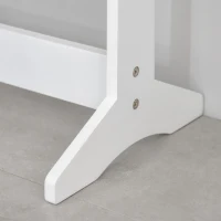 HOMCOM Armadietto Portagioie con Specchio Regolabile e Luci LED Bianco Caldo, 36x30x136 cm(m-8)