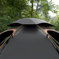 Outsunny Aluminium Frame Camping Tent Dome Tent with Removable Rainfly, 2000mm Waterproof, for 1-2 Man, Grey(m-8)