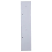 Vinsetto Locker Cabinet Storage Cold Rolled Steel w/ Shelves Vertical Cupboard Grey 38 x 46 x 180 cm(m-11)
