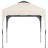 Outsunny Tonnelle 2,5 x 2,5 m barnum de jardin Pop-up pliant hauteur réglable Oxford anti UV50+ châssis acier sac de transport