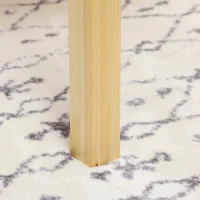 HOMCOM Mesa de Comedor Extensible de Madera Mesa de Cocina con Alas Abatibles para 2-4 Personas Carga 50 kg 120x80x75cm Natural(m-7)