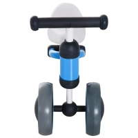 HOMCOM Correpasillos Compacto sin Pedales con Sillón Cómodo Estructura de Aluminio Soporta hasta 20kg 47x19x35cm Azul(m-4)