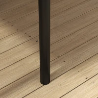 Outsunny 3 x 4m Gazebo Canopy Replacement Cover, Gazebo Roof Replacement (TOP COVER ONLY), Dark Grey(m-9)