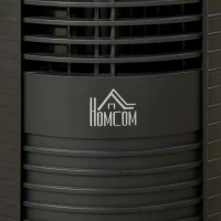 HOMCOM Ventilador de Torre Silencioso Bajo Consumo 96 cm 45W con Mando a Distancia 3 Velocidades 4 Modos Oscilación de 70° Pantalla LED Táctil Temporizador 12h y Asa de Transporte Negro(m-9)