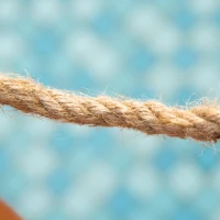 Outsunny Ponticello di Legno da Esterni con Sponde in Canapa, Struttura in Legno d'Abete, 150x58x58.5cm, Arancione(m-8)