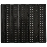 DURHAND Pannello Portautensile con 30 Contenitori Regolabili e Rimovibile, Montaggio a Muro, PP, Rosso Grigio Nero, 37.5x18x63cm(m-8)