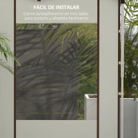 Outsunny Laterales para Carpa de Repuesto de Tela Oxford 2 Paneles de 295x195 cm con 2 Ventanas para Carpas de 6x3 m 3x3 m Crema(m-6)