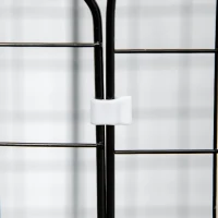 PawHut Recinto per Animali Modulabile con 31 Pannelli, 2 Porte e 2 Rampe, in Acciaio e PP, 105x45x105 cm, Nero(m-8)