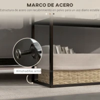 HOMCOM Mesa Consola de Estilo Industrial Mueble de Recibidor Elegante para Pasillo Carga 20 kg 90x30x75cm Negro(m-5)