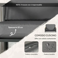 Outsunny Set da Giardino 3 Pezzi in Rattan e Acciaio con 2 Sedie 66x68x68 cm e Tavolino da Caffè 45x45x44 cm(m-5)