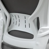 Vinsetto Office Chair, Ergonomic Desk Chair, High Back Velvet Fabric Computer Chair with Adjustable & Liftable Headrest for Home, Grey(m-9)