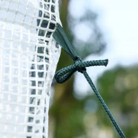 Outsunny Serra da Giardino con Copertura in PE anti UV, Serra per Piante e Fiori Compatta con Porta Avvolgibile, 143x118x212cm(m-8)