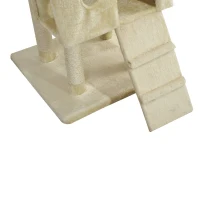 PawHut Rascador Gato Altura 55x60x181cm Arbol Poste Para Arañar Centro De Actividades(m-8)