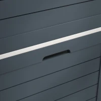 HOMCOM Mueble Zapatero Estrecho Armario Zapatero Alto con 3 Cajones Abatibles para 6 Pares de Zapatos 53x18x108,5 cm Gris(m-9)