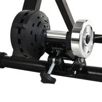 HOMCOM Rodillo de Bicicleta Plegable con Resistencia Magnética Ajustable para Ruedas de 26-28'' de interior 68x62,5x49 cm Negro(m-8)