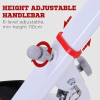 HOMCOM Stepper w/ Handle Hand Grip Workout Fitness Machine For Fitness Aerobic Exercise Home Gym Red(m-5)