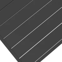 Outsunny Gartengarnitur, 5-teilig, Tisch, 4 Stühle mit Sitzkissen, Metallrahmen, Rattandekor, Natur(m-8)