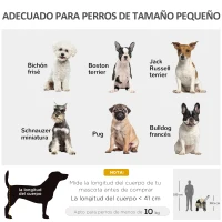 PawHut Carrito para Perros Plegable Cochecito para Mascotas con 2 Correas de Seguridad Cojín y Marco de Acero Caqui(m-4)
