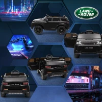 AIYAPLAY Licensed Land Rover Discovery Sport, 12V Kids Ride on Car w/ Remote Control, Lights, Music, Horn, for 3-6 Years, Black(m-9)