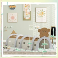 AIYAPLAY Monkey-Design Kids Play Tunnel for Crawling, Climbing, for ages 3-6 Years, Brown(m-3)