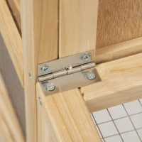 PawHut Kleintierkäfig Nagerkäfig 78 x 41,5 x 60cm Naturholz(m-8)