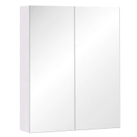 HOMCOM Bademöbel Spiegelschrank Badeschrank Hängeschrank Badezimmer Spiegel Schrank (60 x 15 x 75 cm)(m-1)