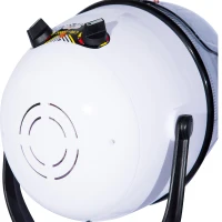 HOMCOM Secador de Pelo Profesional 1180W Secador de Casco con Altura Ajustable Temperatura Regulable Temporizador Capucha y Ruedas Climazon Peluquería para Cuidado del Cabello Blanco(m-8)