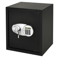Coffre-fort de sécurité mural ou à poser 32 L pêne x 3 acier noir(m-1)