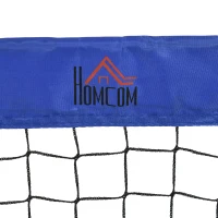 HOMCOM Set of 2 Football Goal Net 6 x 3 ft Foldable Outdoor Sport Training Teens Adults Football with Carrying Bag Blue(m-8)