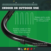 SPORTNOW Football Rebounder Net with 5 Adjustable Angles, Foldable Football Kickback Target Goal for Play Training Teaching, Indoor and Outdoor Use(m-6)