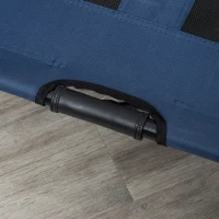 PawHut Hundeliege, Outdoor Hundesofa, Haustierbett, Schlafplatz, Katzenbett, Hundebett, 92 x 76 x 18 cm, Schwarz+Blau(m-9)