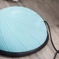 HOMCOM Ø 58 cm Yogaball Halbkugel Balance Trainer Balance-Ball Halber Gymnastikball mit Trainingsseil Zuhause für Yoga Balance Stabilität Hellblau(m-8)