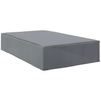 Outsunny 245x165cm Outdoor Garden Rattan Furniture Protective Cover Water UV Resistant Grey(m-1)